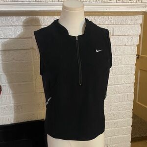 Nike Black Sleeveless Top with Zip